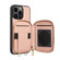 iPhone 14 Pro Zipper Card Slot Phone Case - Pink