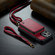 iPhone 14 Pro JEEHOOD C22 Series Zipper Wallet Phone Case with Long and Short Lanyard - Red