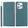 iPhone 14 Pro Litchi Texture Genuine Leather Phone Case - Sky Blue