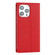 iPhone 14 Pro Litchi Texture Genuine Leather Phone Case - Red