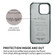 iPhone 14 Pro Fierre Shann Oil Wax Texture Genuine Leather Back Case - Black