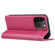 iPhone 14 Pro GEBEI Top-grain Horizontal Flip Leather Phone Case - Rose Red