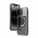iPhone 14 Pro R-JUST Square Round Mirror PC+TPU Phone Case - Black