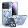 iPhone 14 Pro Large Window Holder MagSafe Magnetic Metal Phone Case - Blue