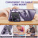 iPhone 14 Pro Large Window Holder MagSafe Magnetic Metal Phone Case - Purple