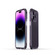 iPhone 14 Pro Aurora Series Lens Protector + Metal Frame Phone Case - Purple Silver