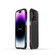 iPhone 14 Pro Aurora Series Lens Protector + Metal Frame Phone Case - Black Red