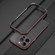 iPhone 14 Pro Aurora Series Lens Protector + Metal Frame Phone Case - Black Red