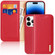 iPhone 14 Pro DUX DUCIS Hivo Series Cowhide + PU + TPU Leather Case - Red