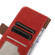 iPhone 14 Pro Crazy Horse Top Layer Cowhide Leather Phone Case - Red