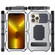 iPhone 14 Pro Life Waterproof Camshield Tri-poof Metal Phone Case with Holder - Silver