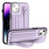 iPhone 14 Shockproof Leather Phone Case with Wrist Strap - Purple