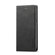 iPhone 14 LC.IMEEKE Strong Magnetic Leather Phone Case with Holder & Card Slots & Wallet  - Black