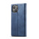 iPhone 14 LC.IMEEKE Strong Magnetic Leather Phone Case with Holder & Card Slots & Wallet  - Blue