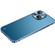 iPhone 14 Metal Frame Frosted PC Shockproof Phone Case  - Ocean Blue