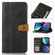 iPhone 14 Stitching Thread Calf Texture Leather Phone Case  - Black