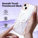 iPhone 14 Marble Pattern Dual-side IMD Magsafe TPU Phone Case - White 006