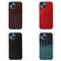 iPhone 14 Crocodile Top Layer Cowhide Leather Case  - Cyan Blue