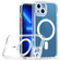 iPhone 14 Cat-eye TPU Acrylic Magsafe Phone Case  - Red