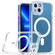 iPhone 14 Cat-eye TPU Acrylic Magsafe Phone Case  - Purple