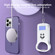 iPhone 14 Skin Feel CD Texture MagSafe Lens Holder Phone Case - Royal Blue