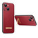 iPhone 14 SULADA Famous Artisan Series Litchi Leather PC + TPU Phone Case - Red