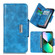 iPhone 14 6 Card Slots Leather Phone Case  - Blue