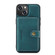 iPhone 14 JEEHOOD Retro Magnetic Detachable Leather Phone Case  - Blue