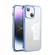 iPhone 14 SULADA Metal Frame + Nano Glass + TPU Phone Case - Sierra Blue