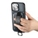 iPhone 14 Suteni H13 Card Wallet Wrist Strap Holder PU Phone Case - Blue