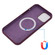 iPhone 14 Shockproof Silicone Magsafe Case  - Plum Color