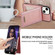 iPhone 14 N.BEKUS Vertical Flip Card Slot RFID Phone Case  - Rose Gold