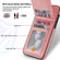 iPhone 14 N.BEKUS Vertical Flip Card Slot RFID Phone Case  - Rose Gold