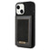 iPhone 14 N.BEKUS Vertical Flip Card Slot RFID Phone Case  - Black