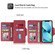 iPhone 14 POLA 9 Card-slot Oil Side Leather Phone Case  - Red