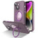 iPhone 14 MagSafe Magnetic Multifunctional Holder Phone Case - Purple