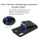 iPhone 14 Vertical Metal Buckle Wallet Rhombic Leather Phone Case - Black