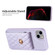 iPhone 14 Vertical Metal Buckle Wallet Rhombic Leather Phone Case - Purple