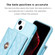 iPhone 14 Horizontal Metal Buckle Wallet Rhombic Leather Phone Case - Blue