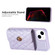 iPhone 14 Horizontal Metal Buckle Wallet Rhombic Leather Phone Case - Purple