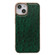 iPhone 14 Genuine Leather Ostrich Texture Nano Case  - Green