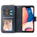 iPhone 14 9 Card Slots Zipper Wallet Bag Leather Phone Case  - Blue