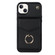 iPhone 14 Anti-theft RFID Card Slot Phone Case - Black