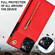 iPhone 14 Cross-body Zipper Square Phone Case with Holder  - Red