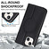 iPhone 14 Rhombic MagSafe RFID Anti-Theft Wallet Leather Phone Case - Black