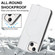 iPhone 14 Rhombic MagSafe RFID Anti-Theft Wallet Leather Phone Case - White