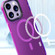 iPhone 14 Acrylic + TPU MagSafe Protective Phone Case - Purple