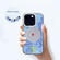 iPhone 14 Navigation Series Matte Texture TPU + PC Phone Case - Purple