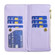 iPhone 14 Diamond Lattice Zipper Wallet Leather Flip Phone Case  - Purple
