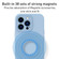 iPhone 14 Liquid Silicone MagSafe Precision Hole Phone Case - Dark Green